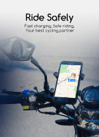 Soporte De Teléfono Para Manillar De Bicicleta Y Motocicleta Impermeable Con Carga USB Rotación De 360° X-grip Accesorio De Viaje - details 1