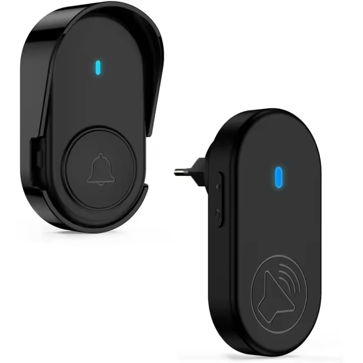 Agua-resistant Kit de timbre (Negro) - 1
