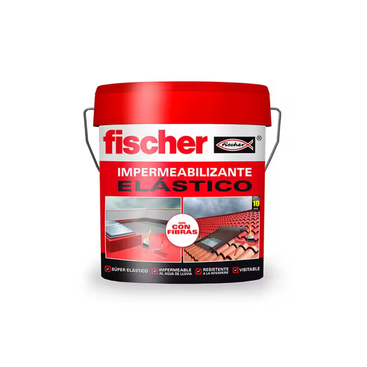 IMPERMEABILIZANTE 750ml BLANCO CON FIBRAS 558430 FISCHER - 1