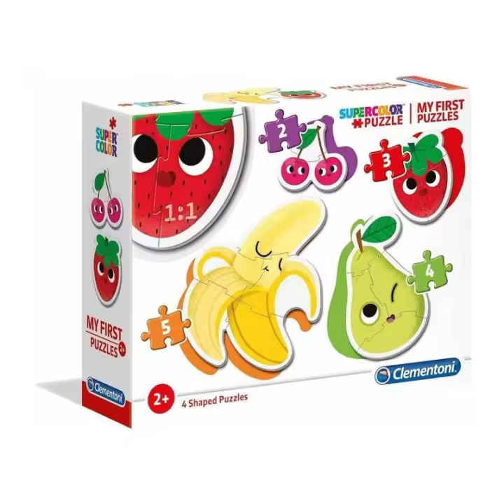 Puzzle infantil  progresivo 3-6-9-12 piezas Frutas y Verduras My First Puzzle de Clementoni - 1
