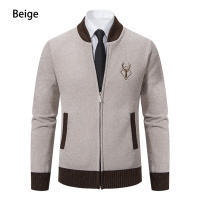 Cardigan De Punto Vintage Para Hombre Abotonado Casual De Otoño E Invierno Chaqueta De Suéter Con Cuello En V Y Mangas Completas - details 10