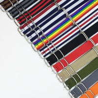 Correa De Reloj De Nylon 18mm 20mm 22mm 24mm Estilo Militar Deporte Fabricante De Cinturones Para Pulsera Con 5 Anillos - details 0