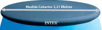 Intex 28020 Easy Pool Cover, PVC, Blue, Tamaño del cobertor 221 cm para piscinas que midan en la parte inferior 244 cm - details 1