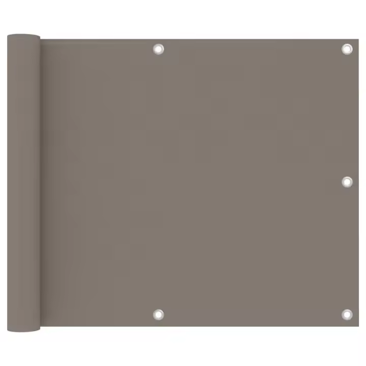 Toldo para Balcón de Tela Oxford gris taupe 75x600 cm - 1