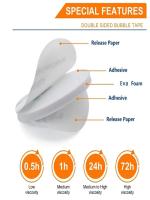 Cinta Adhesiva Doble Cara Super Fuerte Resistente a Altas Temperaturas EVA Espuma Sin Rastro Para Suministros De Cocina Y Baño En El Hogar - details 4
