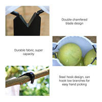 Recogedor De Frutas Para Jardín Con Cuchilla Y Bolsa De Recolección Herramienta De Cosecha Para Árboles Altos Resistentes Al Desgaste Tamaño 37cm Negro - details 4