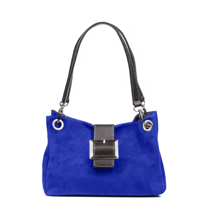 FIRENZE ARTEGIANI Aicurzio Bolso de hombro Mujer. Piel auténtica Gamuza Dollaro 28x10x16cm - 1