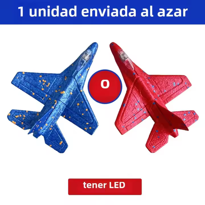 Avión De Foam Fighter Planador Lanzable a Mano Para Exteriores Juguete Para Niños Y Niñas Edad Recomendada 4-14 Años Regalo Ideal - 1