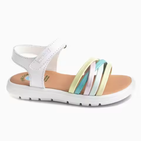 Sandalias niña blanco Pablosky 442100, suela flexible y antideslizante, cierre de velcro para un ajuste correcto, plantilla amortiguada superabsorbente y antibacterias. - 1