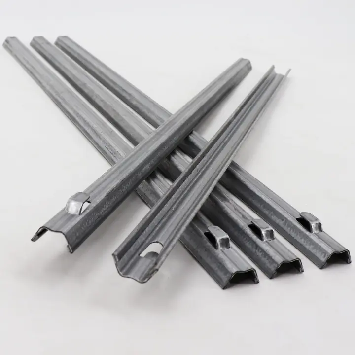Anclaje de suelo para valla de perfil, 50 W, para valla salvaje, valla forestal, valla de pasto, 50 cm - 1
