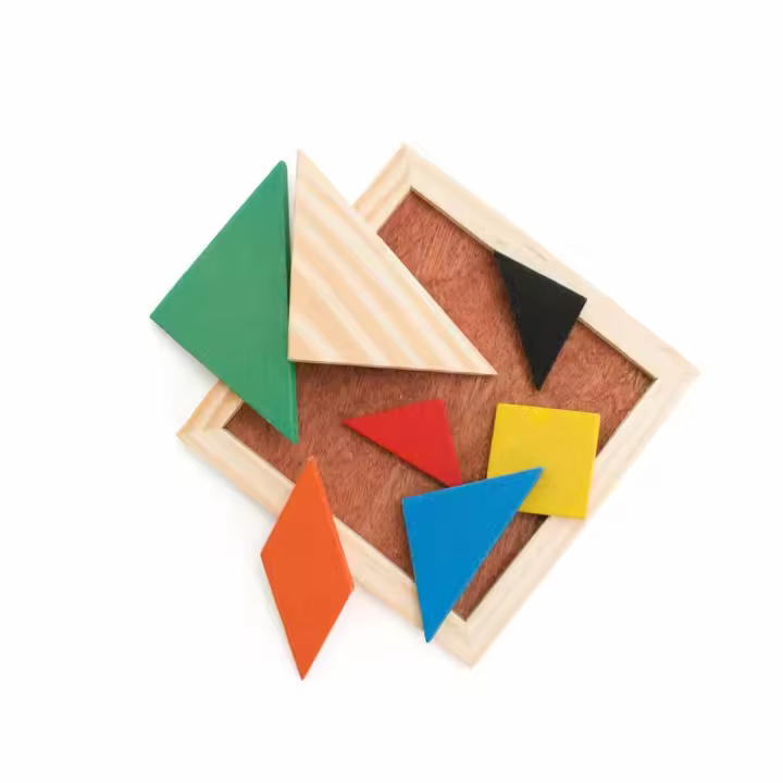 Puzzle Tangram. Rompecabezas de lógica y desarrollo mental. Perfecto para que niños y adultos desarrollen su inteligencia y creatividad imitando las figuras que incluye. Un original y práctico regalo educativo para niños y niñas en eventos infantiles - 1