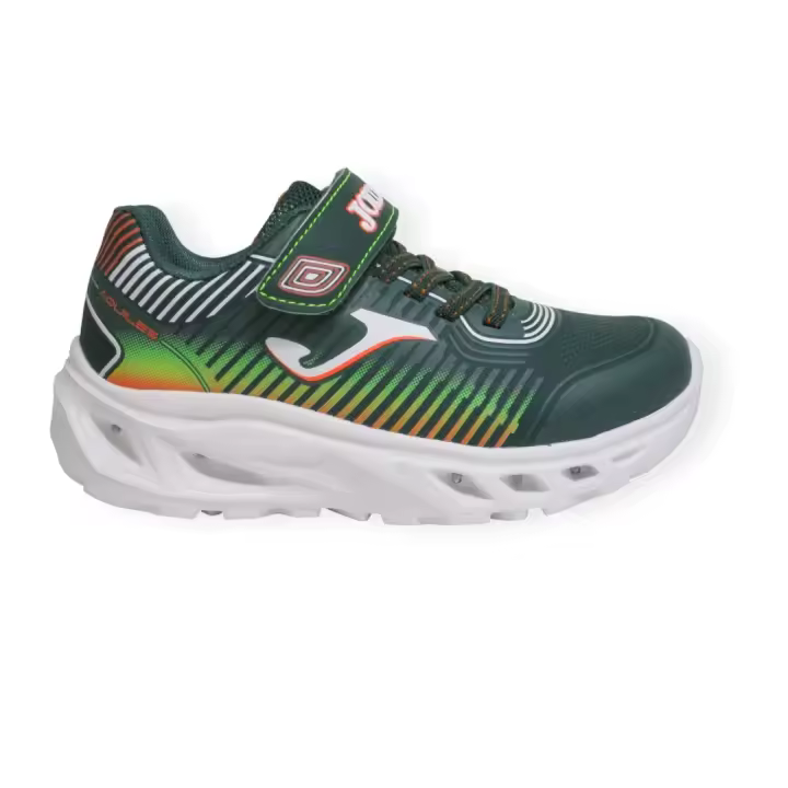 ZAPATILLA CON LUCES PARA NIÑO JOMA  AQUILES JR 2515 VERDE - 1