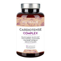 Ajo Negro Cardiotense 11250mg - Colesterol Circulación Tensión Arterial - Espino Blanco + Olivo + Q10 y Vitaminas B - Extracto Ajo Negro 15:1 S-Alilcisteina - 90 Cápsulas Nutralie - details 0