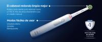 Oral-B Pro Series 3 Cepillo de Dientes Eléctrico con Mango Recargable y 2 Cabezales, Diseñado por Braun, Regalo Original, Color Negro y Blanco. - details 4