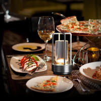 Lámpara De Mesa Inalámbrica Recargable Con Sensor Táctil Luz Nocturna LED Para Lectura Decoración De Habitaciones Restaurantes Hoteles Bares - details 8