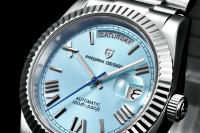 Reloj Mecánico De Lujo Para Hombre PAGANI DESIGN 2024 Cristal De Saphir Calendario Resistente Al Agua Y Shock Con Marca De Acero Inoxidable - details 17