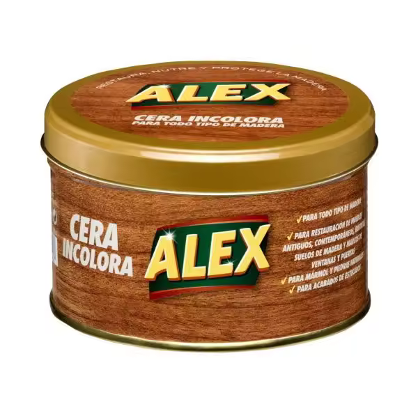 ALEX Cera Incolora para Madera  500 ml Cera para Maderas - 1