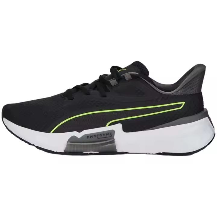 Calzado Running marca Puma modelo 376049-08 para unisex en color puma black-castlerock-lime squeeze - 1