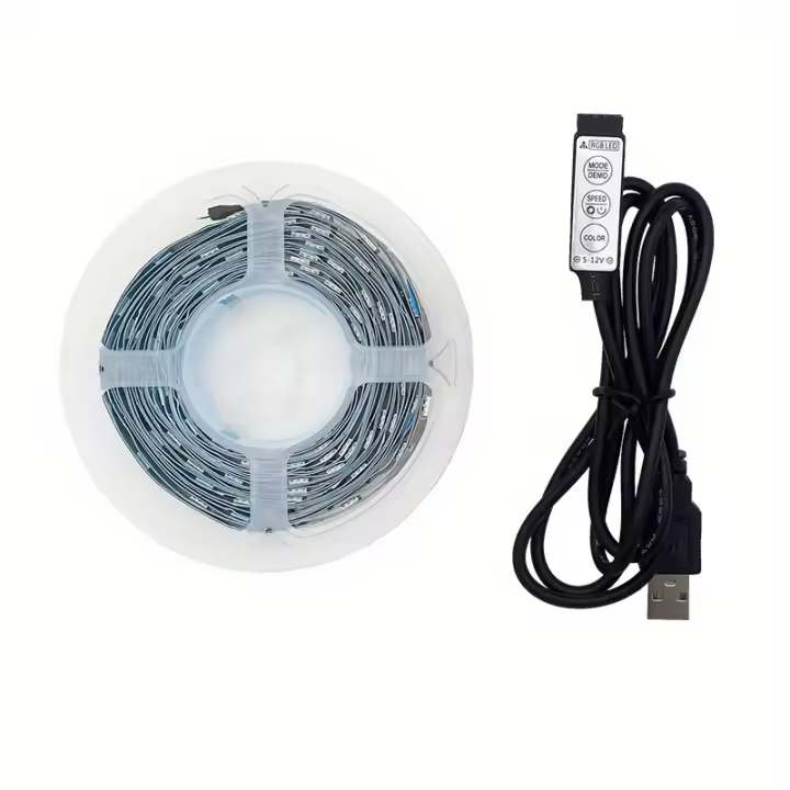 Tiras De Luces LED RGB 5V USB Para Pantalla Inteligente TV Decoración De Habitación Juego De Coche Luz De Retroiluminación Para Armario De Navidad Y Gamer - 1