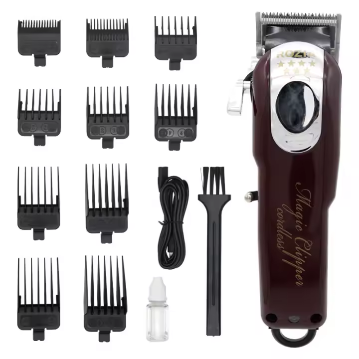 Professional 5-Star Cordless Magic Clip Hair Clipper with Taper Lever - 1