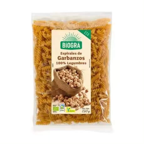 Espirales de Garbanzos Bio Vegan 250g Biogra - 1