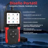 Leer Códigos De Sistema De Motor Chequeado OBD2 Scanner T06 Herramienta De Diagnóstico De Coche Soporte Multilenguaje Prueba De Batería Accesorios De Automóvil - details 1