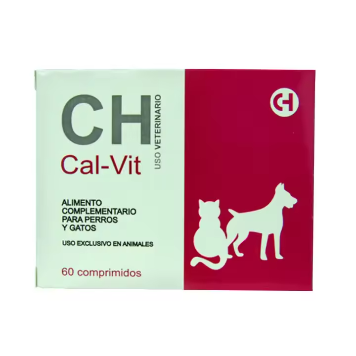 Cal-Vit 60 comprimidos suplemento para fortalecer los huesos, cartílagos y tendones de perros y gatos - 1