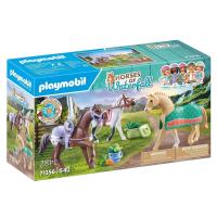 PLAYMOBIL (71356) Tres caballos con sillas, Morgan, Quarter Horse y Shagya Arabian, HORSES OF WATERFALL - details 0