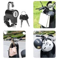 Cerradura Anti-Robo Para Casco De Motocicleta Universal Multifunción Metal Seguridad Para Bicicletas Accesorios De Moto - details 3