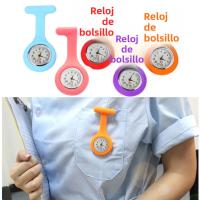 Reloj De Bolsillo Pequeño Y Exquisito De Silicona Con Broche Correa Fija Reloj De Cuidadores Regalo Ideal Para Enfermeras - details 0