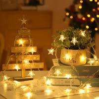 Luces De Estrella LED Para Navidad Y Bodas Decoración De Puerta Curtain Fairy Lamps Tamaño 1.5m/3m/6m/10m Piloto Incluido - details 3