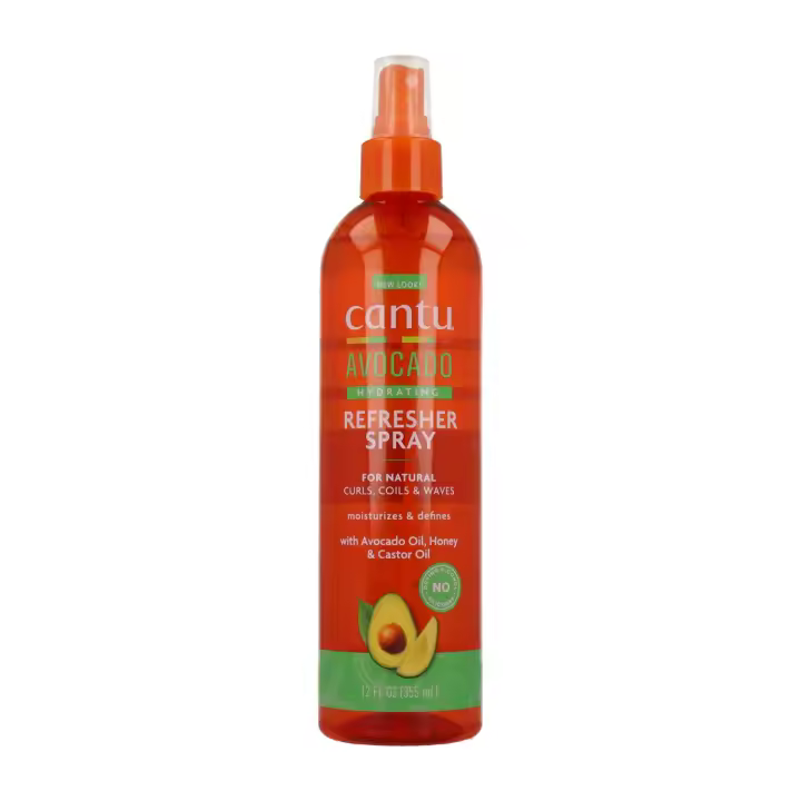 Cantu aguacate hidratante refrescante spray 355g, spray hidratante ligero con aguacate que refresca, suaviza y devuelve la vitalidad al cabello seco y sin brillo. - 1