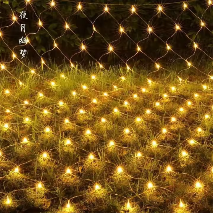 Luz De Enredadera LED De Malla 1.5M/2M/3M Para Decoración De Jardín Boda Fiesta Exterior Impermeable Cadena De Luces Navideñas - 1