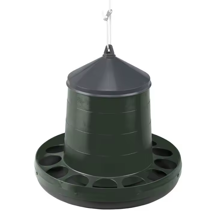 Tolvas para aves en plástico reciclado sin patas 12 kg ø46x43 cm - 1