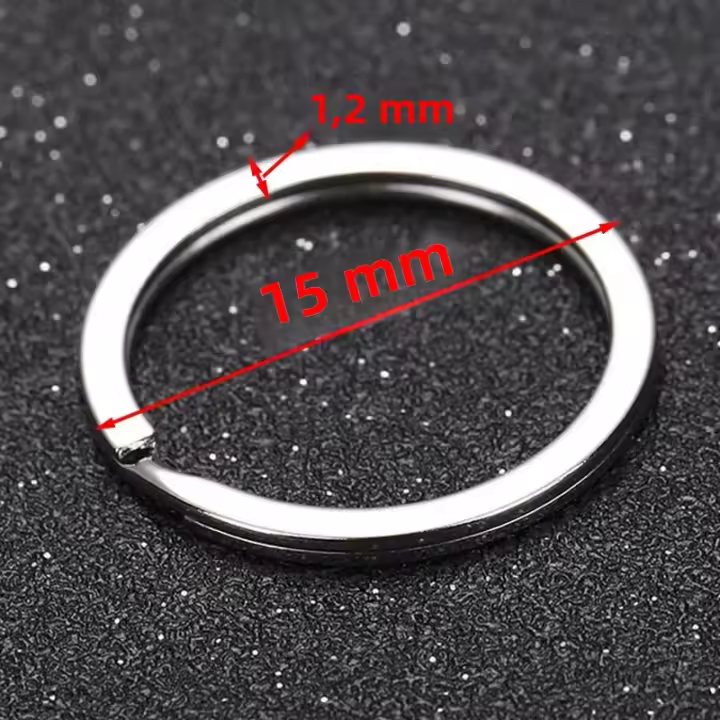 20pcs Anillos Saltarines De Acero Inoxidable Para Fabricación De Llaveros DIY Con Gancho Metálico Ideal Para Mujeres - 1