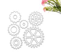 Molde De Corte De Dientes De Rodilla Circular Para Manualidades Estampado En Metal Borde De Tarjeta Plantillas De Punched Stencils DIY - details 3