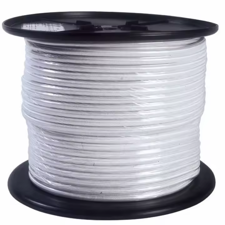 Bricoloco.com Cuerda Elástica Goma para Cerrar Lonas Piscina o Remolques - Blanco - 1