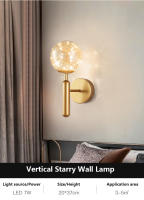 Lámpara De Pared LED Moderna IRALAN Con Estilo De Estrella En Vidrio Para Decoración De Habitación Estudio Sala De Estar Luz Doméstica - details 8