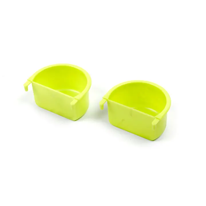 Tazón De Alimentos Para Pájaros 2 Piezas Fácil De Instalar Accesorio De Jaula Para Pequeños Animales Budgie Periquito Lorí Lovebird - 1