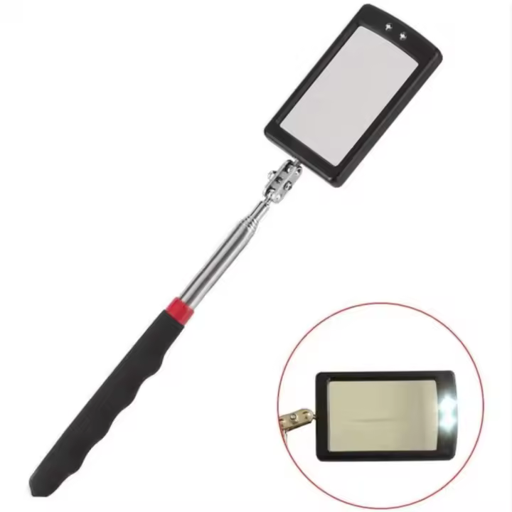 Espejo de Inspección Telescópico LED con 2 Luces LED Brillantes - 1