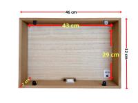 Tapa Contador de Luz o Cubrecontador Electricos de Madera Nordicos Arbol de la Vida Natural de 46x7,4x32 cm - details 1