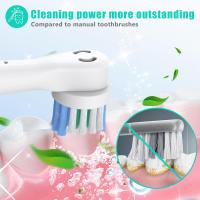 Cabezales de recambio para cepillos de dientes eléctricos profesionales, recambio de cabezales Precision Clean Brush compatible con 7000/Pro 1000/9600/ 5000/3000/8000 (pack de 16), mediano, blanco,Envío rápido - details 9