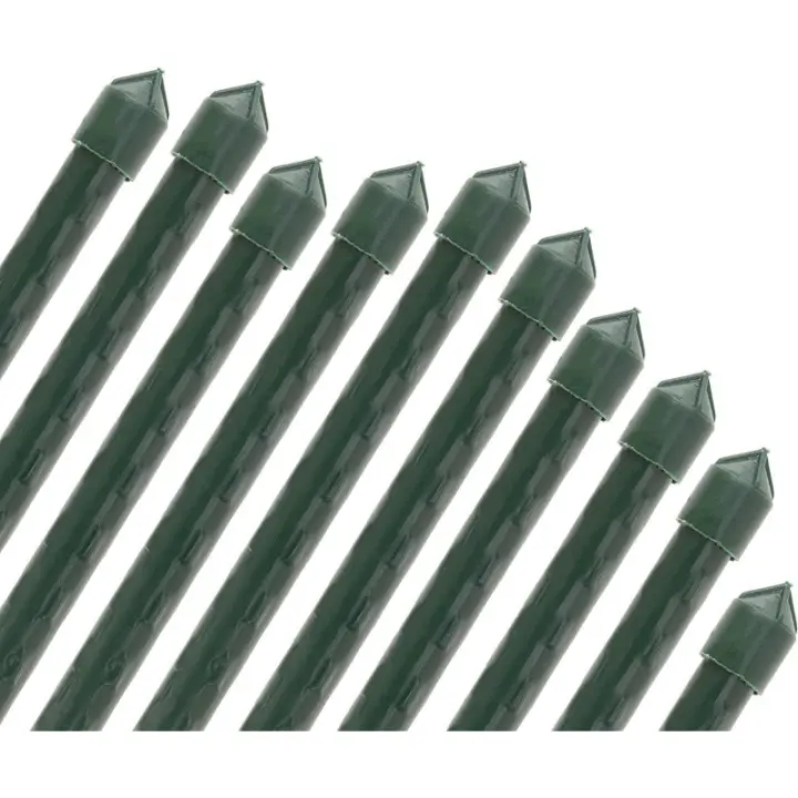 SUINGA Pack 10 Tutor de Bambú plastificado 180 cm (14-16mm), Varillas para Plantas y Árboles, Tutores para Tomates y Plantas trepadoras - 1