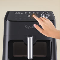 KYVOL AF600 WIFI - Freidora sin Aceite de Aire Caliente - App gratuita. 5,68 L. / 1,5 Kg. de capacidad. Ventana transparente de control. Panel táctil LED con 12 Programas preestablecidos. Cesta con recubrimiento cerámico apta para lavavajillas. - details 4