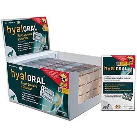Hyaloral Razas Grandes 30 Blísters con 12 Comprimidos - Total: 360 Comprimidos - 1