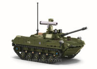 Nuevos Bloques De Construcción Sluban 530PCS Vehículo De Combate Con Paracaídas BMD-2S Modelo Militar Educativo Para Niños - details 3