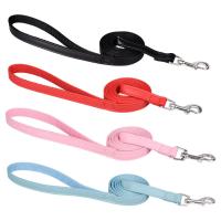 Correa De Perro Pequeño De Cuero Suave Para Chihuahua Yorkishire Pug Gatos Caminar Rosa Con Cierre Rápido Y Malla Aliviador - details 0