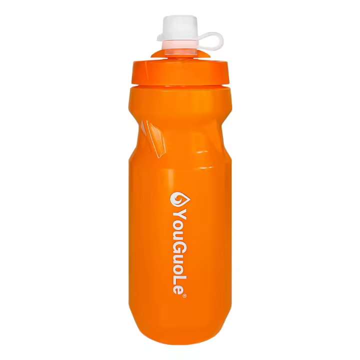 Botella De Agua Para Bicicleta De Montaña Y Carretera 600ml Color Naranja Diseño Lindo Para Niñas Actividades Al Aire Libre Y Endurance - 1