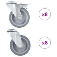 vidaXL Ruedas Giratorias con Agujero Pasador Diámetro de 100mm Materiales Cantidad 4 unidades,  8 unidades,  12 unidades y mas - details 1