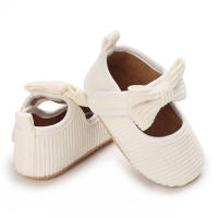 Zapatos De Princesa Para Bebé Niña En Lace Blanca Mocasines Con Lazo Y Borde Antideslizante De Goma Primera Calzado Para Caminar - details 68